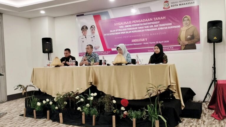 Sinergi Pemerintah Dan Masyarakat: Dinas Pertanahan Makassar Gelar Sosialisasi Massal Pengadaan Tanah Jembatan Barombong, Tekankan Prinsip Adil, Transparan, Dan Hukum Yang Kuat