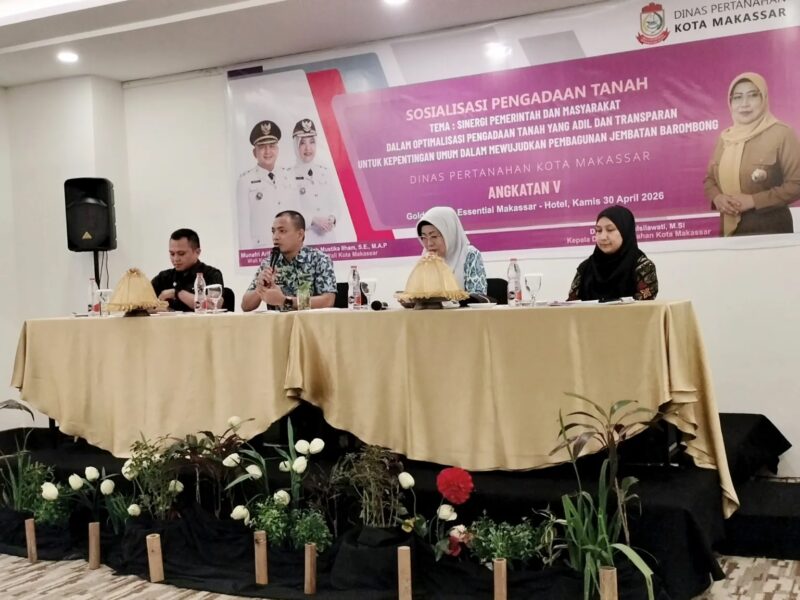 Sinergi Pemerintah Dan Masyarakat: Dinas Pertanahan Makassar Gelar Sosialisasi Massal Pengadaan Tanah Jembatan Barombong, Tekankan Prinsip Adil, Transparan, Dan Hukum Yang Kuat