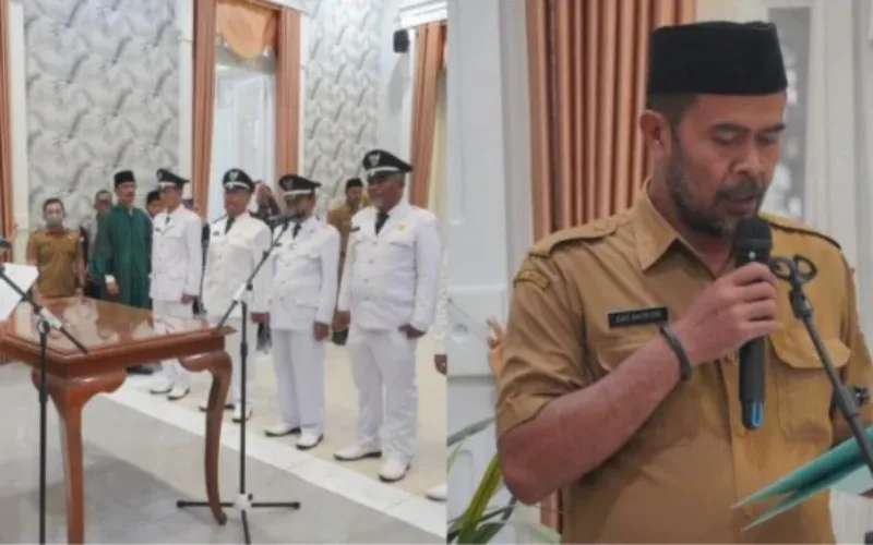 Pelantikan Lima Kades PAW di Garut, Bupati Ingatkan Amanah dan Tanggung Jawab kepada Masyarakat