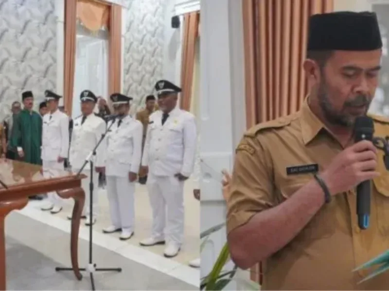 Pelantikan Lima Kades PAW di Garut, Bupati Ingatkan Amanah dan Tanggung Jawab kepada Masyarakat