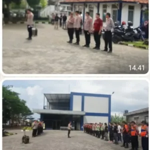 Apel Gabungan Polsek Jajaran Garut Demi Menjaga Keamanan Acara Pentas Supermusik Djarum
