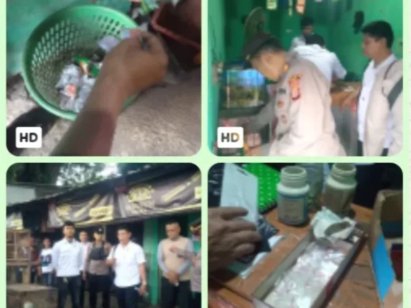 Gerak Cepat Polsek Tarogong Kidul Razia di Haurpanggung dan Jalan Cimanuk, Penjual Warung Diduga Edarkan Miras dan Obat Terlarang