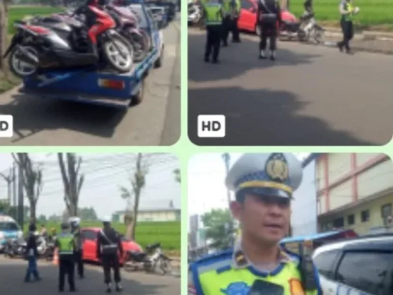 Sinergitas Bapenda, Polres, POM TNI, Dishub dan Satpol PP Gelar Razia KMTDU di Jalan Suherman Garut