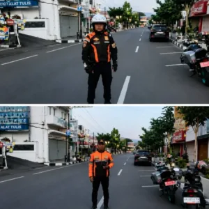 Dishub Garut Kerahkan 10 Personel untuk Pengamanan Arus Lalu Lintas Sholat Idul Adha di Mesjid Agung Garut