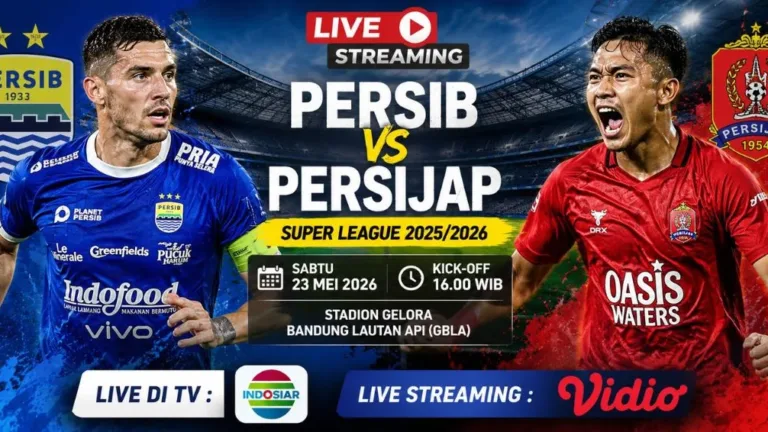 Link Live Streaming Persib vs Persijap Hari Ini