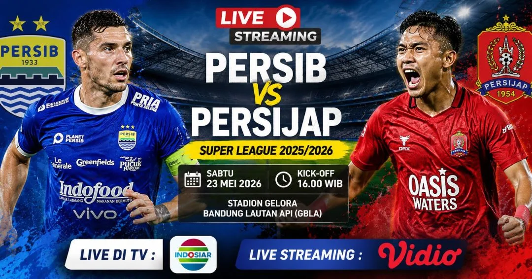 Link Live Streaming Persib vs Persijap Hari Ini