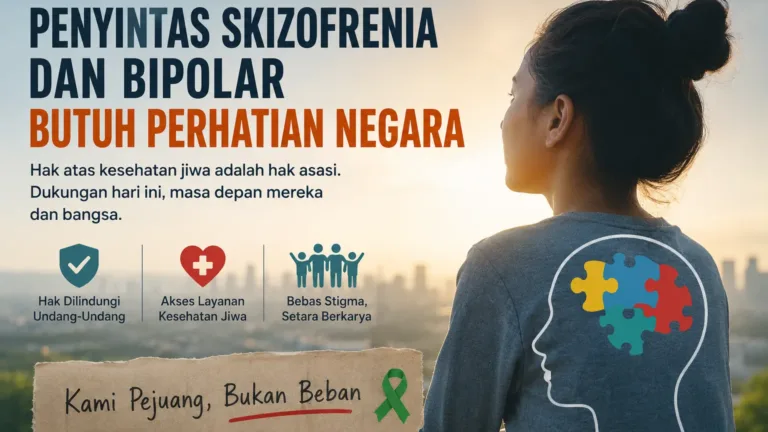 Penyintas Skizofrenia dan Bipolar Butuh Perhatian Negara