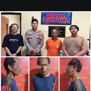 Sat Reskrim Polres Garut Tahan Pelaku Curat Saat Tarawih, Gasak HP dan Uang Tunai Milik Warga