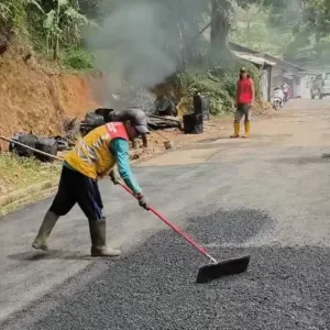 Akses Jalan Panjaungan Desa Malasari Semakin Di Permulus