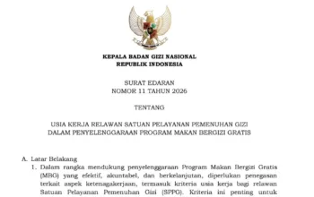 Relawan SPPG Resah soal Usia, Ini Isi Lengkap Edaran Baru BGN