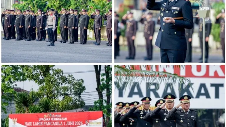 Polres Garut Gelar Upacara Hari Lahir Pancasila 2026, Teguhkan Semangat Persatuan Menuju Indonesia Raya