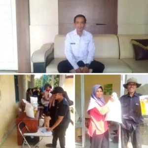 Pemdes Lewobaru Salurkan Bantuan Beras dan Minyak Goreng Kepada 679 KPM