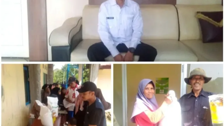 Pemdes Lewobaru Salurkan Bantuan Beras dan Minyak Goreng Kepada 679 KPM