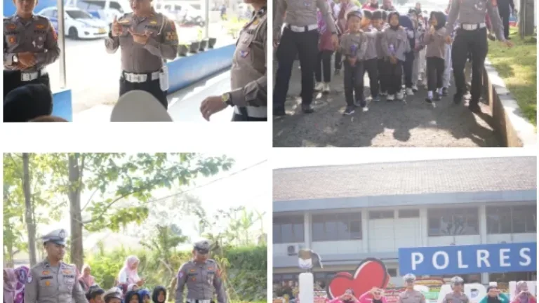 Polres Garut Tanamkan Budaya Tertib Berlalu Lintas Sejak Dini Melalui Program Polisi Sahabat Anak