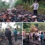 Polisi Cek Lokasi Kejadian Kebakaran Rumah Panggung di Banyuresmi, Diduga Akibat Korsleting Listrik