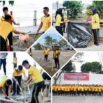 Sambut Hari Bhayangkara Ke-80, Polres Garut Gelar Bakti Kebersihan di Situ Bagendit