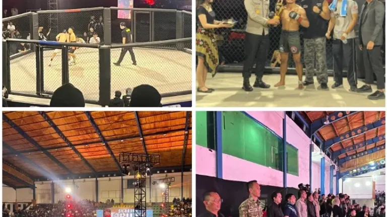 Temu Tarung Battle of Honor Meriahkan Hari Bhayangkara ke-80, Ribuan Penonton Padati GOR Adiwijaya Garut