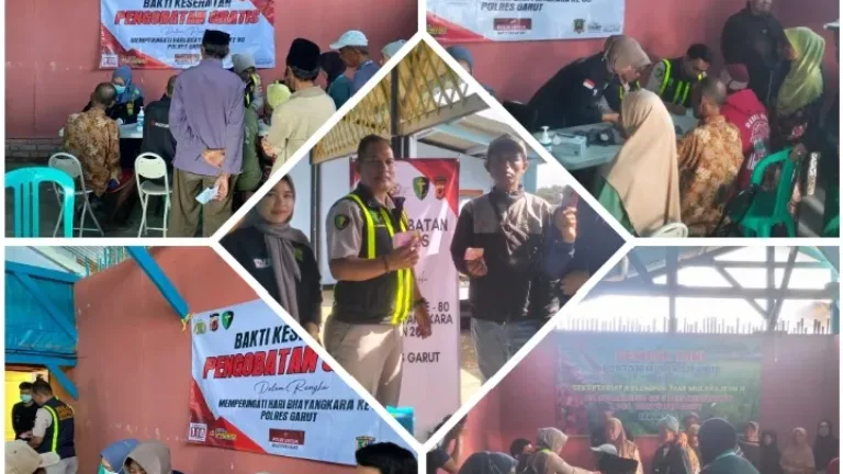 Sambut Hari Bhayangkara ke-80, Polres Garut Berikan Pengobatan Gratis untuk Ratusan Warga Cilawu