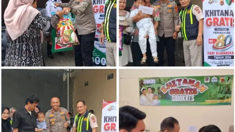 Sambut Hari Bhayangkara ke-80, Polres Garut Gelar Khitanan Gratis dan Berikan Bingkisan untuk Anak-anak