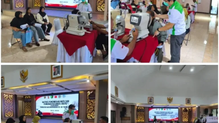 Dalam Rangka HUT Bhayangkara ke-80, Polres Garut Gelar Pemeriksaan Mata dan Bagikan Kacamata Gratis untuk 200 Warga