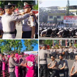 Kapolres Garut Pimpin Upacara Kenaikan Pangkat 107 Personel Polri TMT 1 Juli 2026