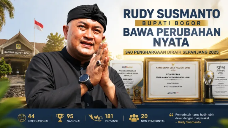 Rudy Susmanto Bawa Bogor Raih 340 Penghargaan dalam Setahun