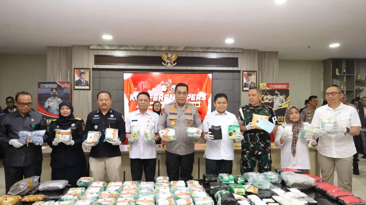 Polda Sulsel Musnahkan Barang Bukti Narkotika Hasil Pengungkapan Jaringan Internasional Periode Januari–Juni 2026