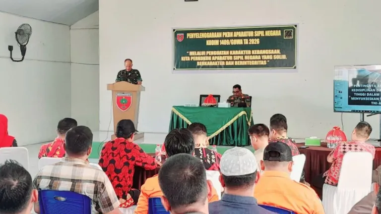 Perkuat Karakter Kebangsaan, Kodim 1409/Gowa Gelar Pembinaan Kesadaran Bela Negara