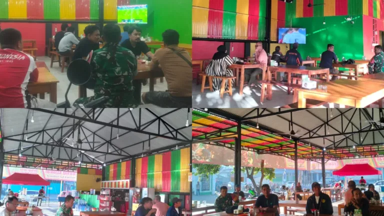 Dua Titik Kemeriahan: Personel Kodim 1409/Gowa Gelar Nobar Bola Gembira Piala Dunia 2026 Bersama Warga