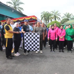 Hari Bhayangkara Ke-80 Tahun 2026, Polres Pasaman Barat Gelar Olahraga Bersama dan Doorprize