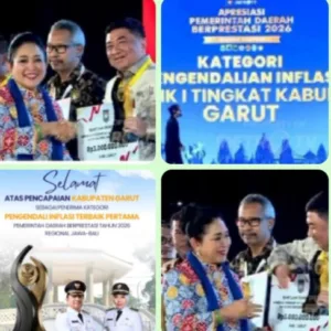 Bupati Garut Abdusy Syakur Amin Antar Garut Raih Penghargaan Pengendalian Inflasi Terbaik Tingkat Nasional