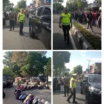 KBO Lantas Polres Garut Terjunkan 15 Personel Amankan Aksi Ratusan Mahasiswa, Arus Lalu Lintas Tetap Lancar