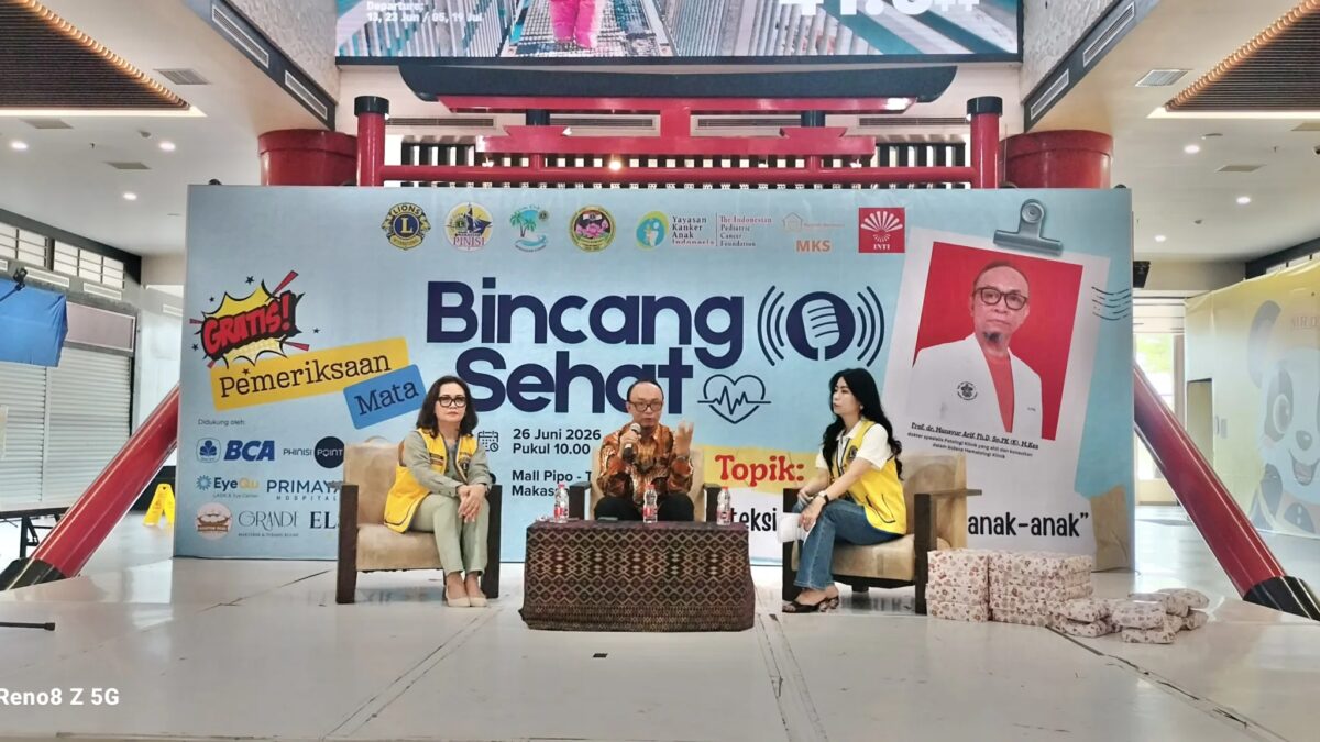 Bincang Sehat & Deteksi Kanker Anak Hadir di Makassar Bersama Lions Club Makassar Phinisi