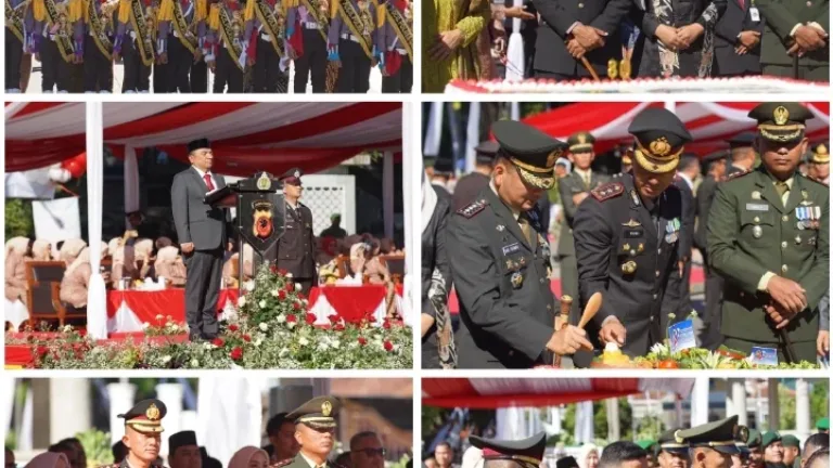 Bupati Garut Pimpin Upacara HUT Bhayangkara Ke-80 Polres Garut, Kejutan Danrem 062/Tarumanagara Warnai Peringatan Hari Bhayangkara
