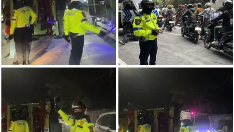 Polisi Evakuasi Truk Terguling dan Urai Kemacetan di Jalur Bandung–Garut