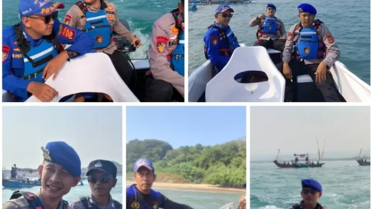 Polisi Kawal Tasyakur Nelayan Santolo 2026, Ribuan Warga Nikmati Acara dengan Aman