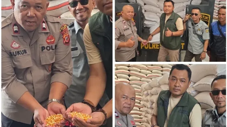 Polri Hadir untuk Petani, Polsek Limbangan Kawal Penyerapan Jagung ke Bulog Garut