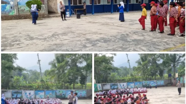 Cegah NAPZA dan Bullying Sejak Sekolah, Polsek Malangbong Edukasi Siswa Baru di MPLS