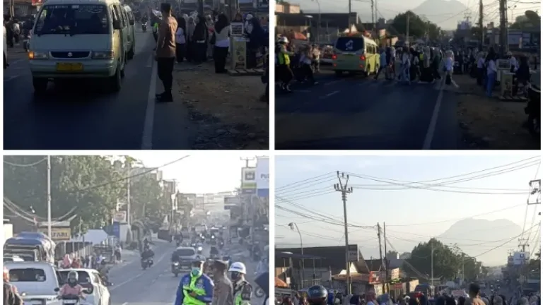 Jaga Kelancaran, Polisi Garut Siaga Pagi di Titik Rawan Macet