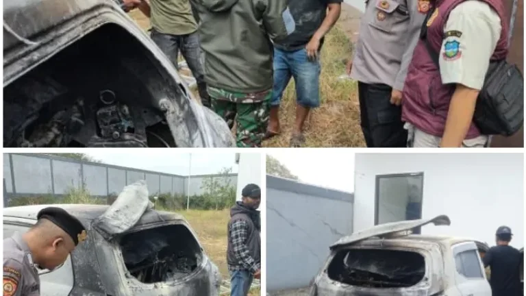 Polisi Olah TKP Kebakaran di SPBU Jati Samarang