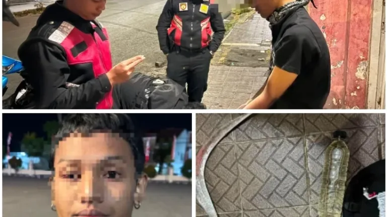 Bawa Celurit dan Miras Saat Dini Hari, Seorang Pemuda Diamankan Polisi