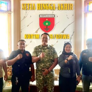 Dandim 1409/Gowa Terima Silaturahmi Mitra Media, Perkuat Sinergi Wujudkan Gowa Aman dan Damai
