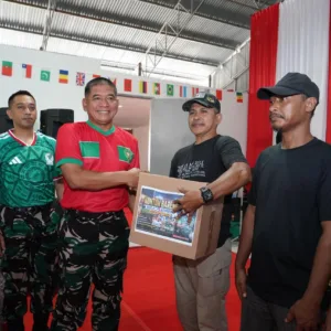 Kodim 1408/Makassar Gelar Nobar Piala Dunia 2026 Bersama Pangdam XIV Hasanuddin, Pererat Persaudaraan dan Nasionalisme
