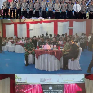 Dandim 1409/Gowa Hadiri Peresmian Peningkatan Status Polres Gowa Menjadi Polresta