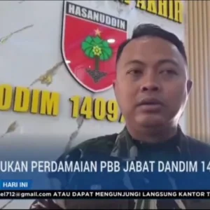 Mantan Pasukan Perdamaian PBB, Letkol Inf Gilang Nugraha Kresnadi Resmi Jabat Dandim 1409/Gowa