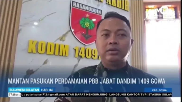 Mantan Pasukan Perdamaian PBB, Letkol Inf Gilang Nugraha Kresnadi Resmi Jabat Dandim 1409/Gowa