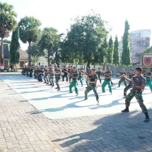 Asah Kemampuan Bela Diri, Kodim 1409/Gowa Gelar Latihan Pencak Silat Militer di Makodim