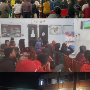 Lebih Dekat dengan Masyarakat, Jajaran Kodim 1409/Gowa Gelar Nobar Piala Dunia 2026 Spanyol VS Prancis