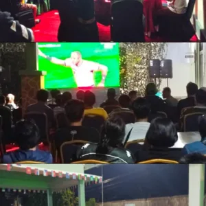 Semarakkan Piala Dunia 2026, Koramil 1408-13/Rappocini Gelar Nobar Semi Final Argentina Vs Inggris Berjalan Aman dan Khidmat