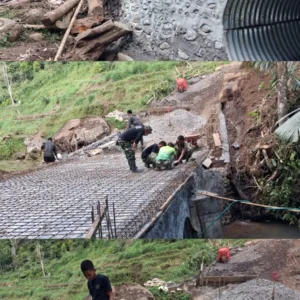 Optimalkan Konektivitas Wilayah, Kodim 1409/Gowa Terus Genjot Pembangunan Jembatan Armco di Tombolopao